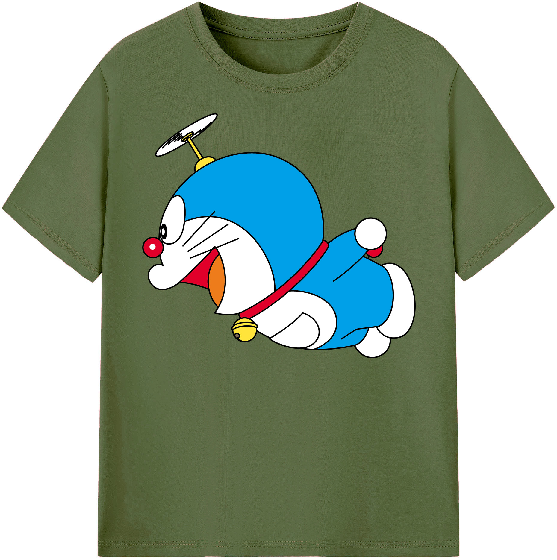 （画像用） ドラえもん Doraemon 綿100％半袖Tシャツ（フロントプリント）